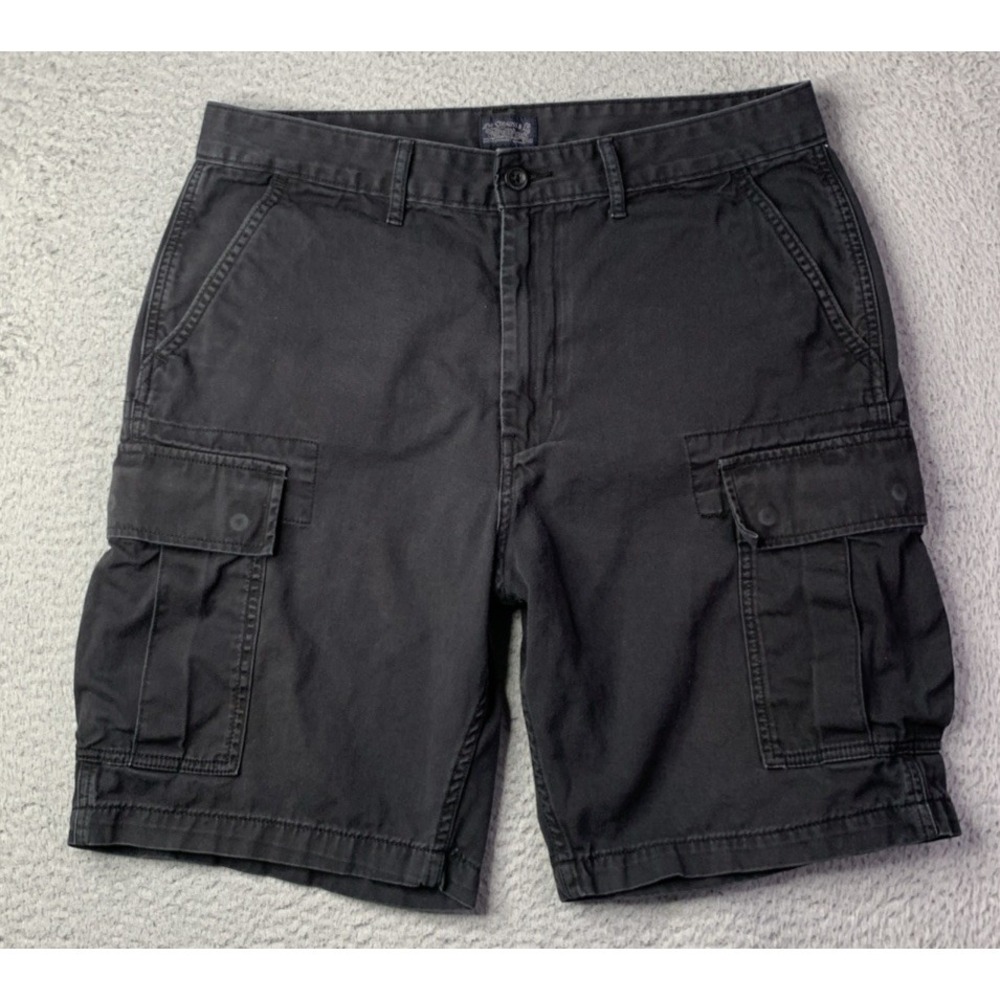 Levis Shorts Mens 34 Black Cargo Pockets Utility Outdoor Casual Levis Shorts